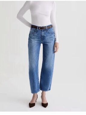 Ag Adriano Goldschmied Boyfriend Jeans in Medium Blue